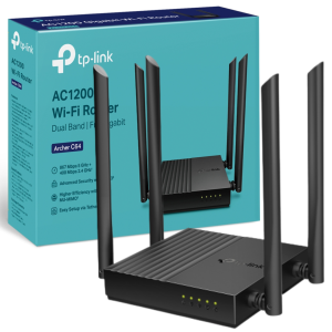 TP-LINK ARCHER C64 AC1200 DUAL-BAND GIGABIT WI-FI ROUTER