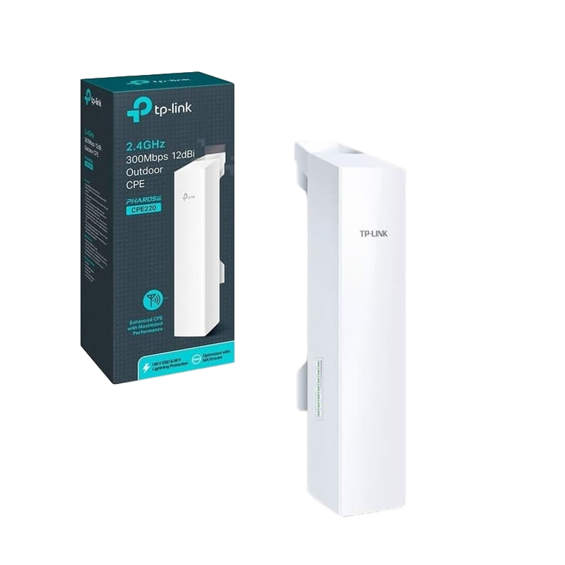 TP-LINK CPE220 OUTDOOR CPE 2.4GHZ 300Mbps 12dBi