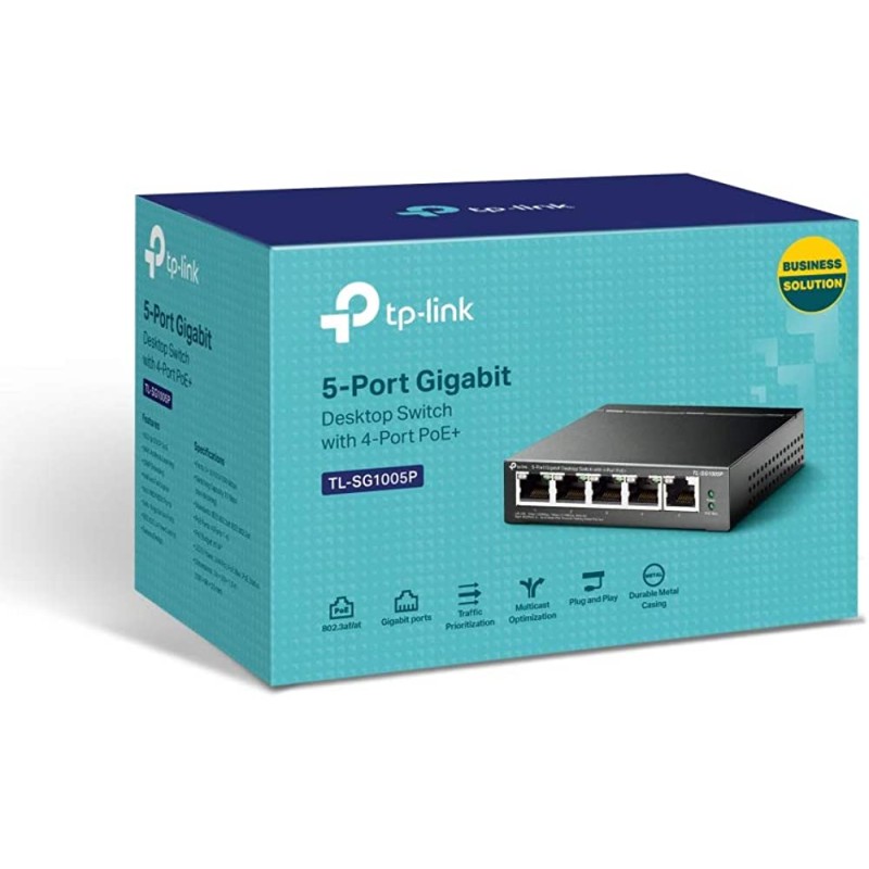 TP-LINK TL-SG1005P HUB 5 PORT GIGABIT POE TP-LINK TL-SG1005P HUB 5 PORT GIGABIT POE