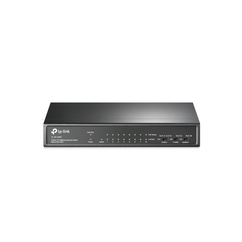 TP-LINK TL-SF1009P HUB 9 PORT WITH 8P POE+ TP-LINK TL-SF1009P HUB 9 PORT WITH 8P POE+