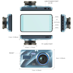Dashcam kamera mobil Anytek A10 kamera dashboard
