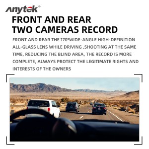 Anytek A5+ Rearview Full HD 1080P Dual Car Dash Camera