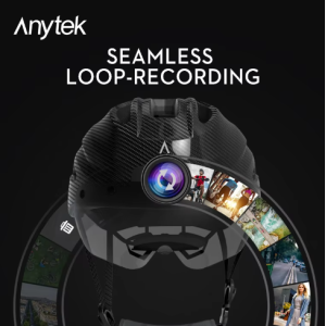 Helm GPS Anytek 2MP 1080P Tahan Air untuk Olahraga DV Kamera Aksi Untuk Bersepeda Kamera Berkendara Sepeda Motor Kamera Video Di