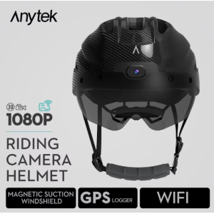 Helm GPS Anytek 2MP 1080P Tahan Air untuk Olahraga DV Kamera Aksi Untuk Bersepeda Kamera Berkendara Sepeda Motor Kamera Video Di