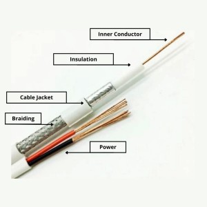 Kabel cctv rg 59 + power 300 meter
