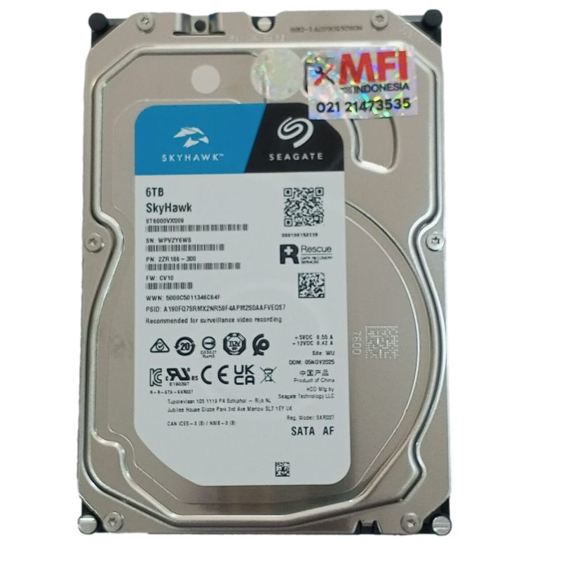 HDD SEAGATE 6TB ST6000VX009 SKYHAWK MFI