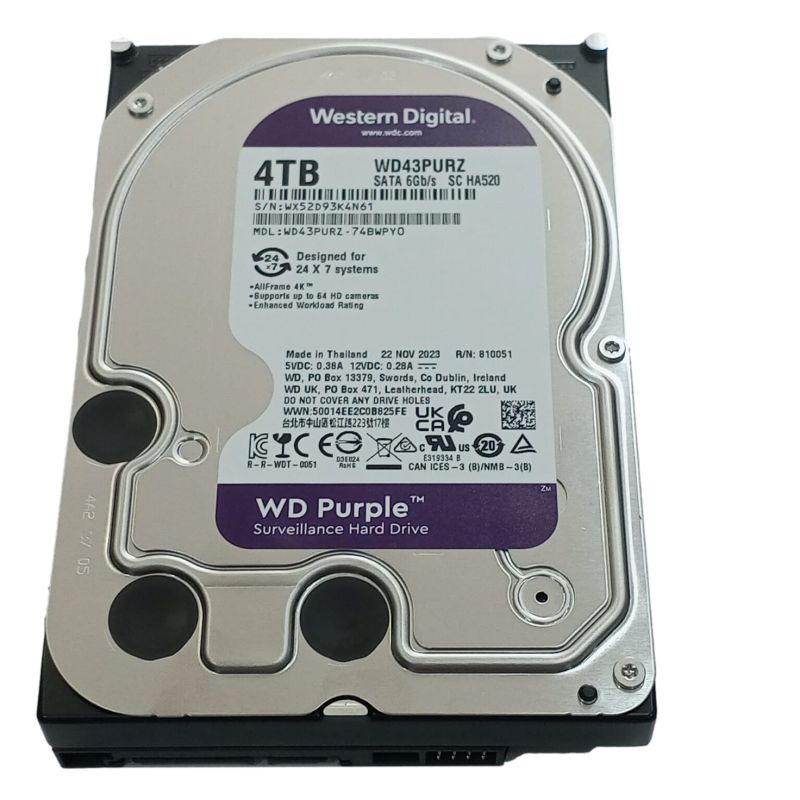 HDD WD 4TB WD43PURZ PURPLE