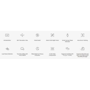 kamera wireless Ezviz indoor TY1 pro 4k/ 8mp