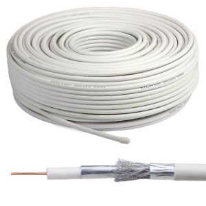 Kabel RG6 Tanpa Power 200M / Roll Putih